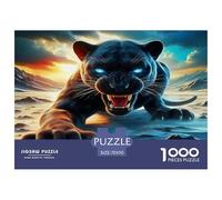 Black Panther Puzzles Imposible,desafío para Adultos Entretenimiento Creativo 1000 Piezas Obra De Arte De Juego De para Adultos Y Niños Mayores De 12 Años 70x50cm/1000pcs