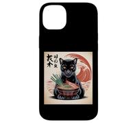 Black Panther Ramen Japonés Kawaii Anime Pantera Negra Carcasa para iPhone 14 Plus