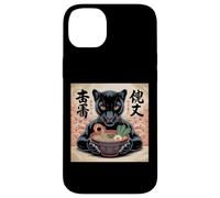 Black Panther Ramen Japonés Kawaii Anime Pantera Negra Carcasa para iPhone 14 Plus