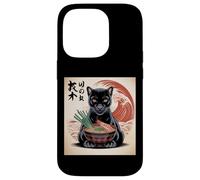 Black Panther Ramen Japonés Kawaii Anime Pantera Negra Carcasa para iPhone 14 Pro