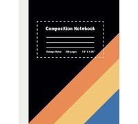 Black Paper Composition Notebook: College Ruled White Lined Book for Metallic Markers, Bright Gel Pens, Pastel Colors and Ink