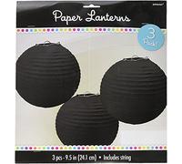 Black Paper Lanterns 24cm /3