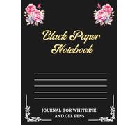 Black Paper Notebook for White Ink and Colourful Gel Pen, Black Page Journal: 120 Pages of Premium Black Paper | Ideal for Drawing, Doodling, Lettering and Journaling