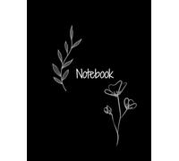 Black paper notebook for white ink and silver gel pen, 100 pages 8.5" x 11". White lines inside.