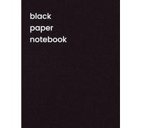 Black Paper Notebook: Lined Black Pages for Gel Pens, Metallic Markers & White Ink | College Ruled 8.5 x 11 | Perfect for Drawing, Doodling, Hand Lettering & Creative Journaling