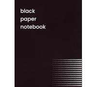 Black Paper Notebook: Lined Black Pages for Gel Pens, Metallic Markers & White Ink | College Ruled 8.5 x 11 | Perfect for Drawing, Doodling, Hand Lettering & Creative Journaling