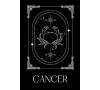 Black Paper Zodiac Journal/Notebook - Cancer