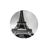 Black Paris - Juego de tarjetas de ambientador redondas para coche, diseño de Torre Eiffel, aroma a lavanda, 10/24 piezas