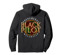Black Pilot HBCU Educated Melanina Stem Excellence Sudadera con Capucha