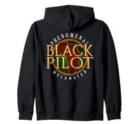 Black Pilot HBCU Educated Melanina Stem Excellence Sudadera con Capucha