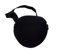 Black PiratesEye - Parche para el ojo de un solo ojo, ajustable, disfraz de pirata