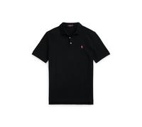 Black Polo de piqué elástico con Pink Pony XL