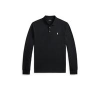 Black Polo de piqué elástico Custom Slim Fit XS