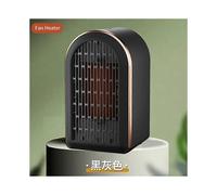 (Black) Portable Electric Space Heater Fan PTC Ceramic Fan 2Heating Warmer Hot Air 1200W