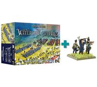Black Powder Batallas épicas: Waterloo BUNDLE- Bonaparte francés Starter Set + añadido edición especial miniatura de Sous-teniente Legros apodado 'Le Enforceur' | POR Warlord Games