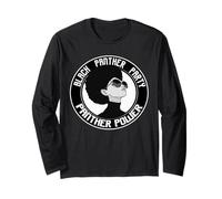 Black Power Panther Party 1966 Cabello Natural Afro Melanina Manga Larga
