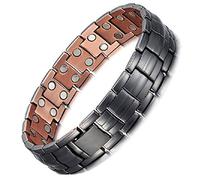 Black Power - Pulsera magnética de cobre de 14,6 cm, pulsera de 3000 Gauss