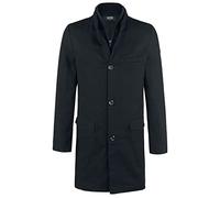 Black Premium by EMP Hombre Abrigo corto negro con cuello alto XXL