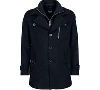 Black Premium by EMP Hombre Abrigos Abrigo 2 en 1 Negro 4XL