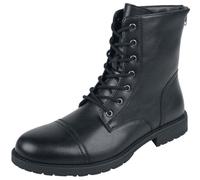 Black Premium by EMP Hombre Botas Moteras Negras con Cordones EU41
