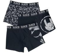 Black Premium by EMP Hombre Boxer Negro-Gris en Pack de Tres L
