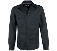 Black Premium by EMP Hombre Camisa básica Negra XL