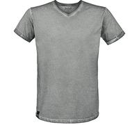Black Premium by EMP Hombre Camiseta básica Gris de Estilo Vintage M