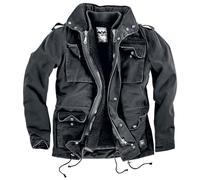 Black Premium by EMP Hombre Chaqueta negra de invierno con chaqueta interior desmontable L