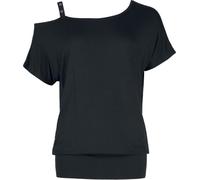 Black Premium by EMP Mujer Camiseta One-Shoulder-Shirt Negro S