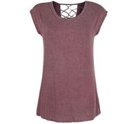 Black Premium by EMP Mujer Camiseta roja con Cintas XXL