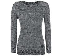 Black Premium by EMP Mujer Jersey de Punto Gris con un Look melangés con puños Acanalados S