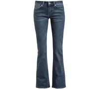 Black Premium by EMP Mujer Vaqueros Azules Oscuros Acampanados W27L32