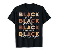 Black Pride Melanin Afro American Every Proud Queen & King Camiseta