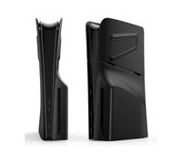 (Black) PS5 SIim Plates Compatible with PS5 SIim Disc Edition, PS5 Slim Faceplate with Cooling Vents, ABS Anti-Scratch Dustproof