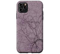Black Purple Organic Roots - Árbol Generativo Abstracto Carcasa para iPhone 11 Pro MAX