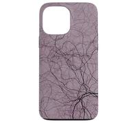 Black Purple Organic Roots - Árbol Generativo Abstracto Carcasa para iPhone 13 Pro MAX