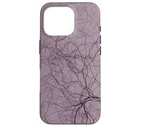 Black Purple Organic Roots - Árbol Generativo Abstracto Carcasa para iPhone 16 Pro