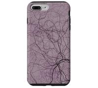 Black Purple Organic Roots - Árbol Generativo Abstracto Carcasa para iPhone 7 Plus/8 Plus