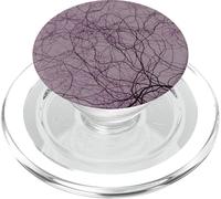 Black Purple Organic Roots - Árbol Generativo Abstracto PopSockets PopGrip para MagSafe