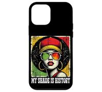 Black Queen Afro Woman My Shade Is History Melanin Pride Carcasa para iPhone 12 mini