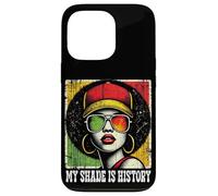 Black Queen Afro Woman My Shade Is History Melanin Pride Carcasa para iPhone 13 Pro