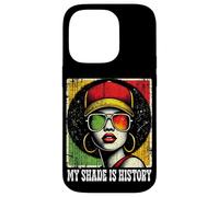 Black Queen Afro Woman My Shade Is History Melanin Pride Carcasa para iPhone 14 Pro