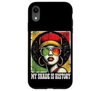 Black Queen Afro Woman My Shade Is History Melanin Pride Carcasa para iPhone XR