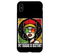 Black Queen Afro Woman My Shade Is History Melanin Pride Carcasa para iPhone XS Max