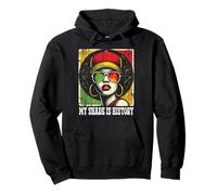 Black Queen Afro Woman My Shade Is History Melanin Pride Sudadera con Capucha