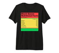 Black Queen Información nutricional Melanina Mujeres Niñas Camiseta Premium