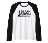 Black Queen la Pieza más poderosa del Juego Camiseta Manga Raglan