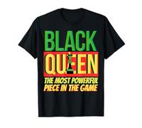 Black Queen La Pieza más poderosa del Juego Melanin Girl Camiseta