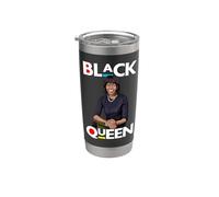 Black Queen Melanin Michelle Obama Internacional - Femenino Vaso térmico de acero inoxidable de doble pared