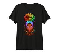Black Queen Mujeres Hermosas Melanina Reina Negra Chica Magia Camiseta Premium